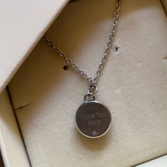 Moon Glow Elegance Necklace in Stainless Steel - Picture 8 of 8